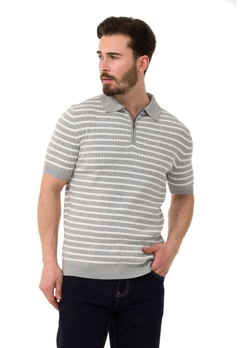 CT751 Striped Knitwear T-Shirt