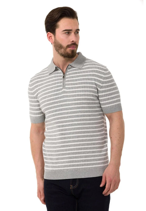 CT751 Striped Knitwear T-Shirt
