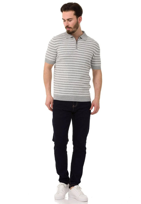 CT751 Striped Knitwear T-Shirt