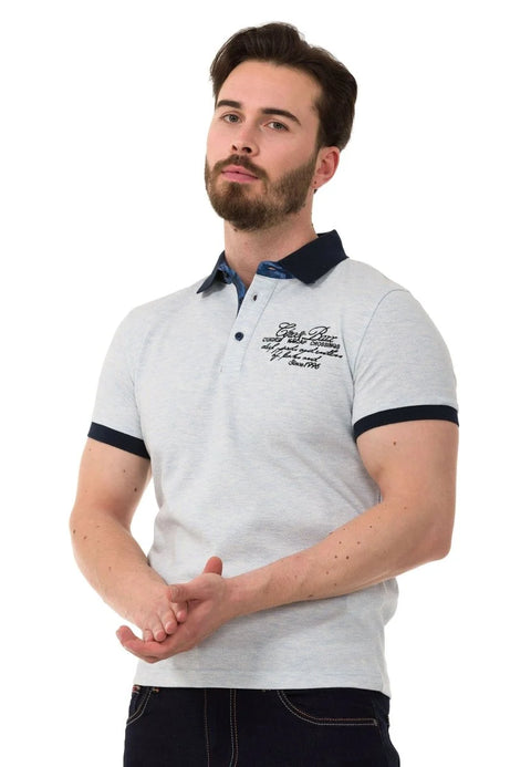 CT767 Written Polo Neck T-Shirt