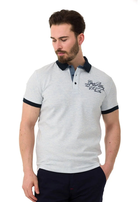 CT767 Written Polo Neck T-Shirt