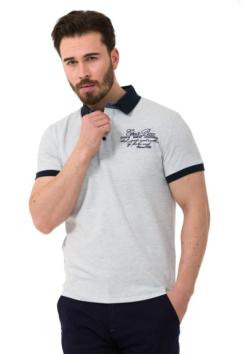 CT767 Written Polo Neck T-Shirt