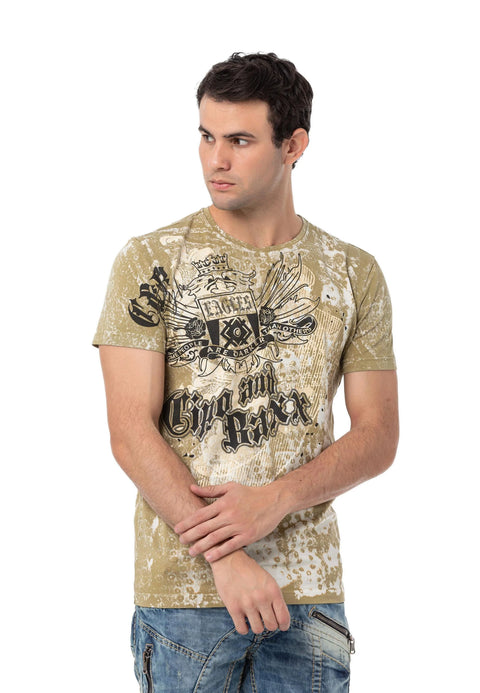CT782 Men T-shirt with Large Print