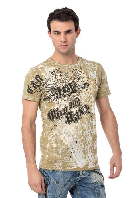 CT782 Men T-shirt with Large Print