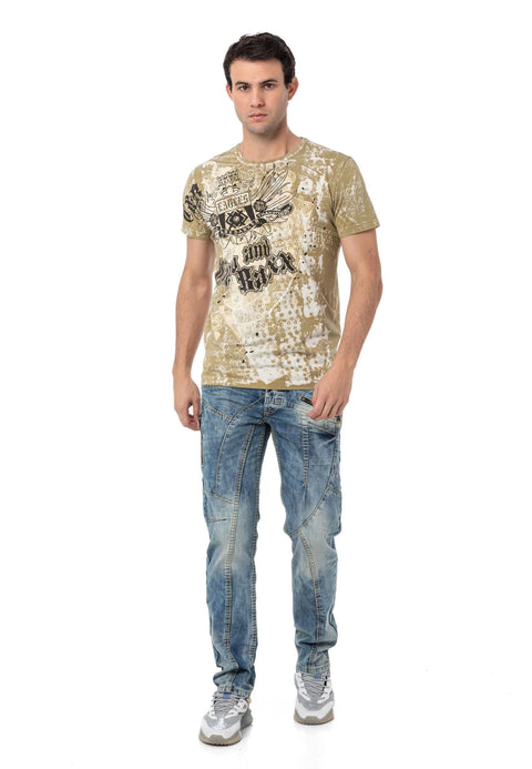 CT782 Men T-shirt with Large Print
