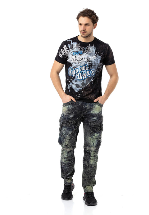 CT782 Men T-shirt with Large Print