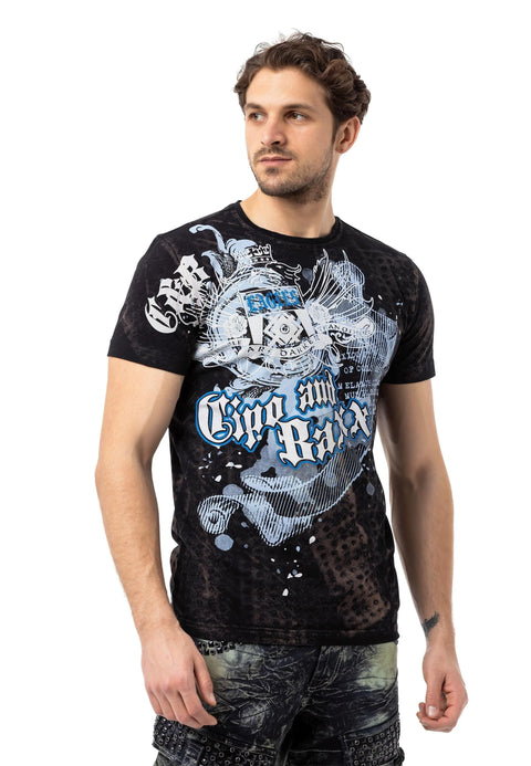 CT782 Men T-shirt with Large Print