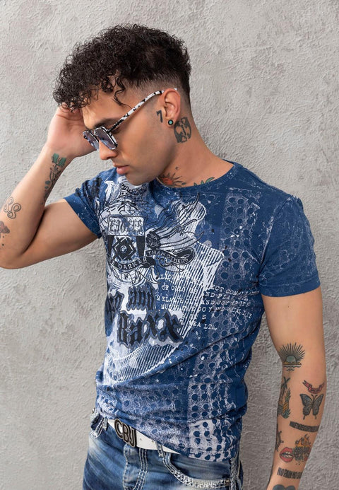 CT782 Men T-shirt with Large Print