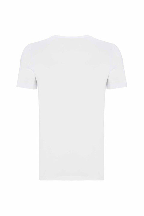 CU106 V-Neck Basic Slim Fit Men's T-Shirt Undershirt