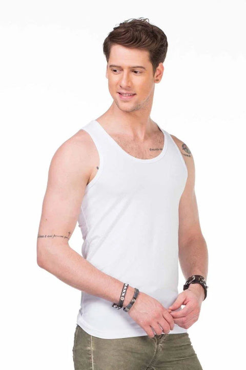 CU107 Wide Collar Men's Undershirt
