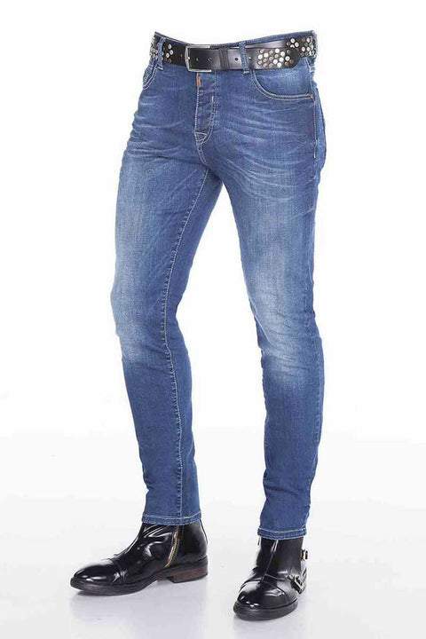 CD389 Men's Regular Cut Jean Trousers