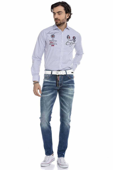 CD673 Slim Fit Men's Jean Trousers