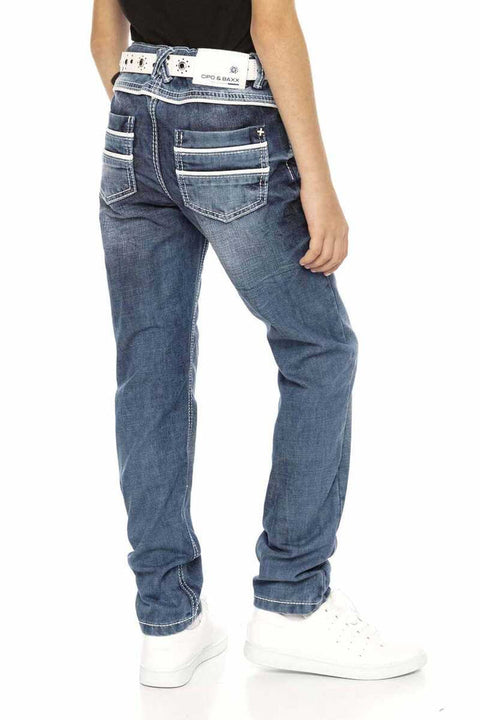 CDK102 Double Pocket Detailed Boy's Jeans