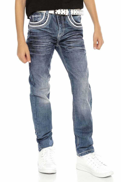 CDK102 Double Pocket Detailed Boy's Jeans