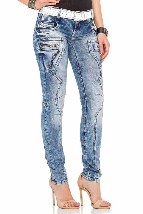 WD322 Slim Fit Women's Jean Trousers