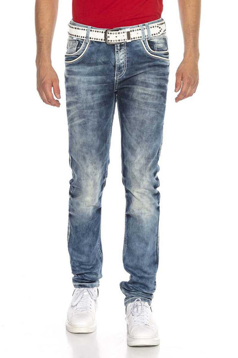 CD314 Men's Relaxed Fit Cut Jeans