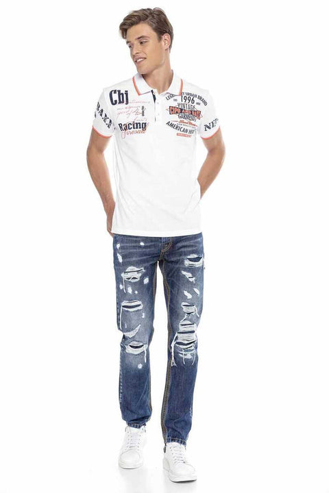 CD670 Pocket Detailed Destroyed Straight Fit Men's Jean Trousers