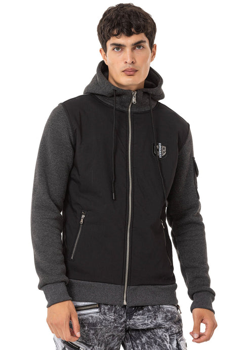 CL552 Men's Zip Hooded Sweatshirt