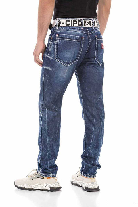 CD709 Basic Men's Jean Trousers