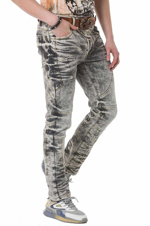 CD718 Piece Washed Men's Jean Trousers