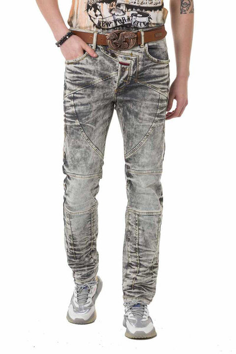 CD718 Piece Washed Men's Jean Trousers