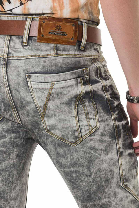 CD718 Piece Washed Men's Jean Trousers