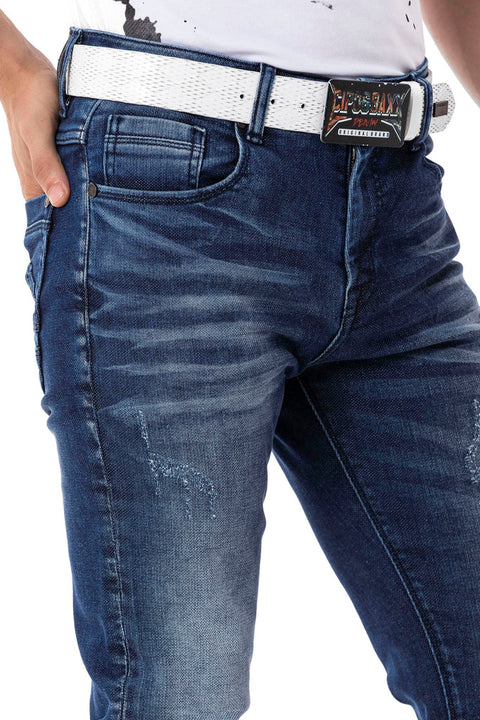 CD806 Basic Men's Jean Trousers