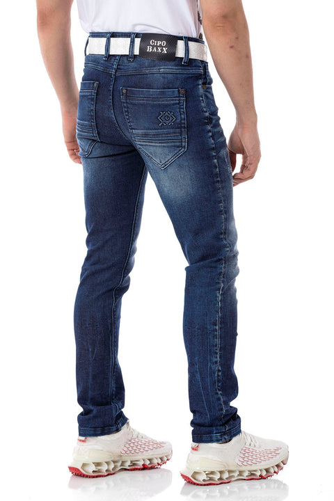 CD806 Basic Men's Jean Trousers