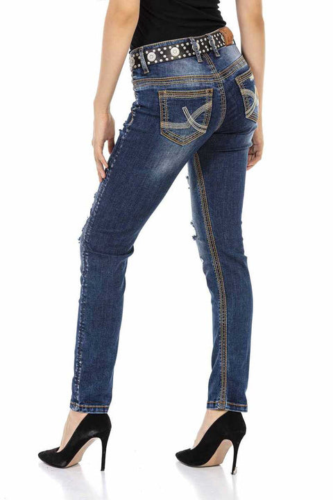 WD457 Slim Fit Women's Jean Trousers