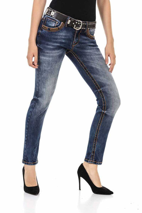 WD464 Slim Fit Women's Jean Trousers