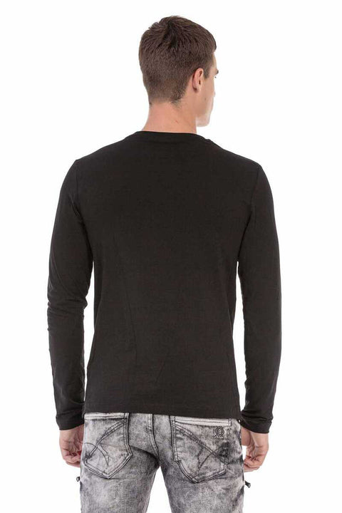 CL474 Black Color Stone Sweatshirt