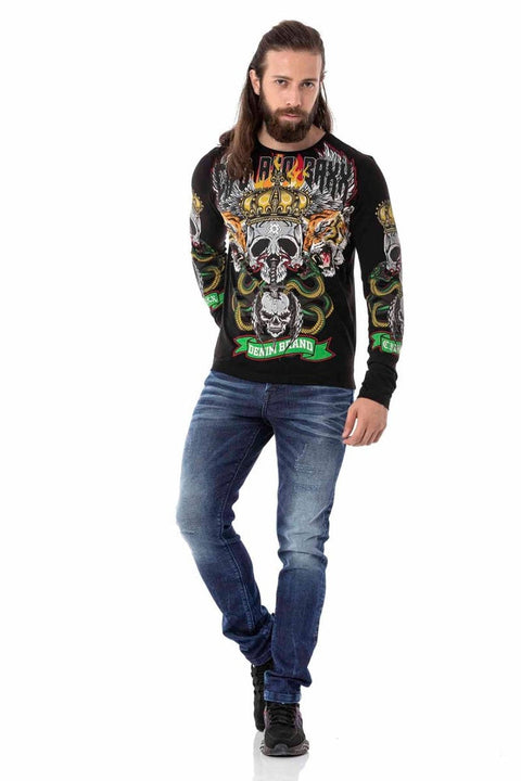 CL514 Skull Printed Sweatshirt