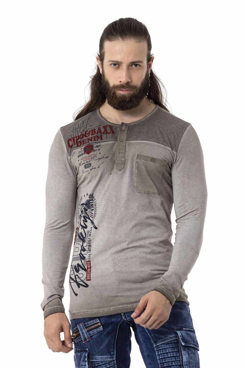 CL527 Thin Sweatshirt with Front Pocket