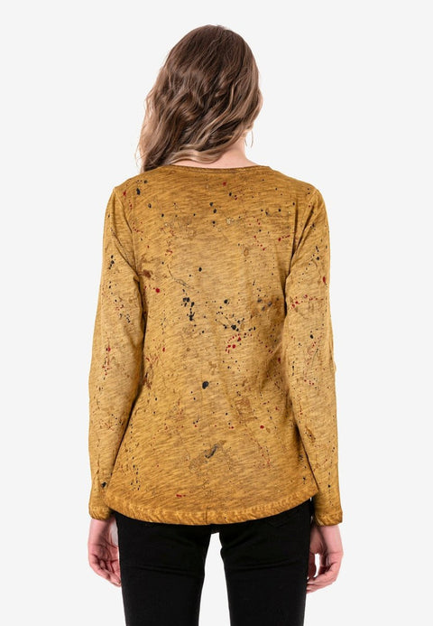 WL307 Pheonix Mustard Color Thin Sweatshirt