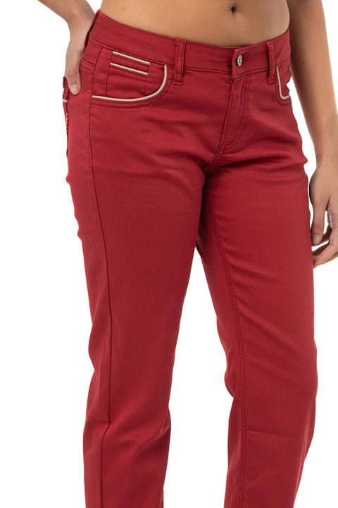 WD256B Slim Fit Normal Bel Bilek Boy Kadın Pantolon