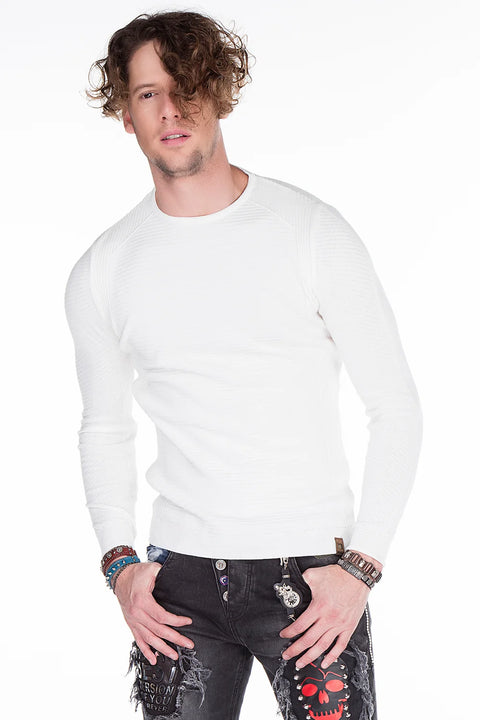 CP152 BLACK MEN'S SWEATER