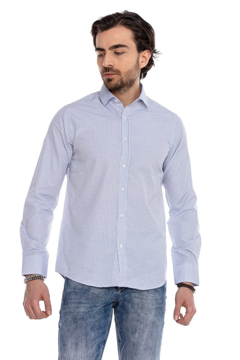 CH176 Slim Checkered Men's Shirt