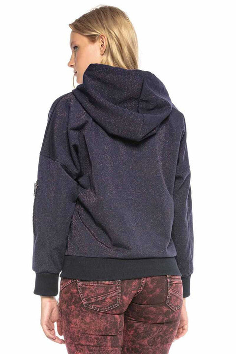 WL246 Embossed Hooded Women's Sweatshirt