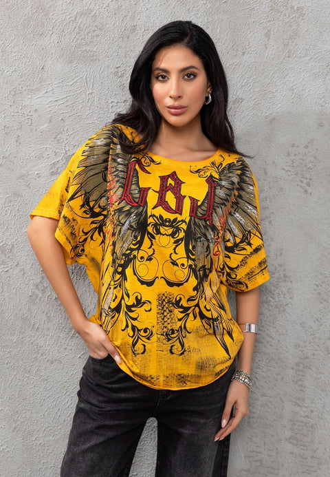 WT377 Eagle wings t-shirt