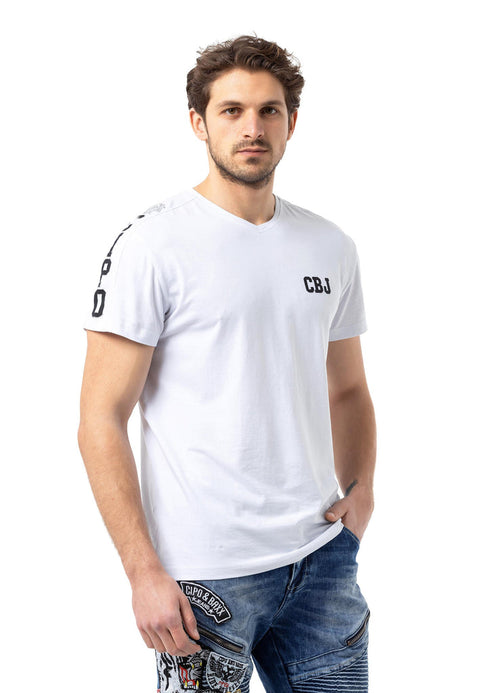 CT790  v neck cbj t-shirt