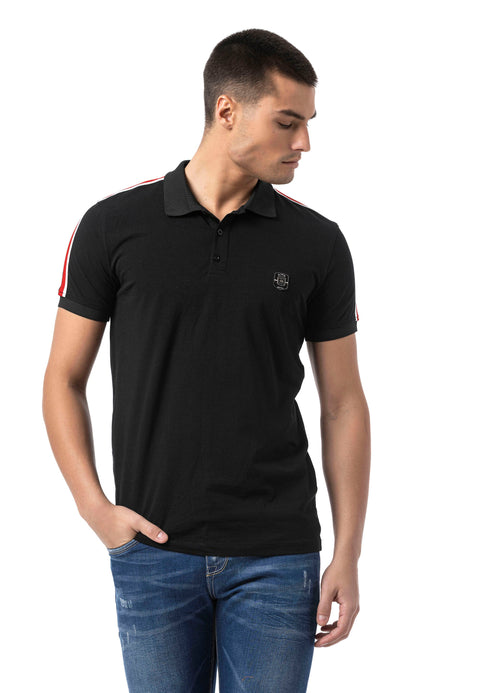 CT801 - Men T-Shirt with logo and stylish sleeves