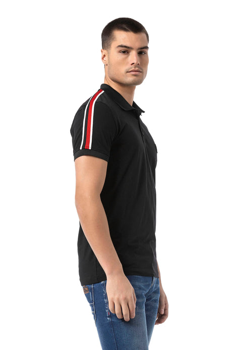 CT801 - Men T-Shirt with logo and stylish sleeves