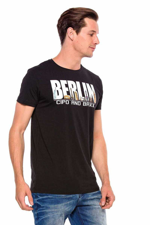 CT166 Berlin Printed Crew Neck T-Shirt