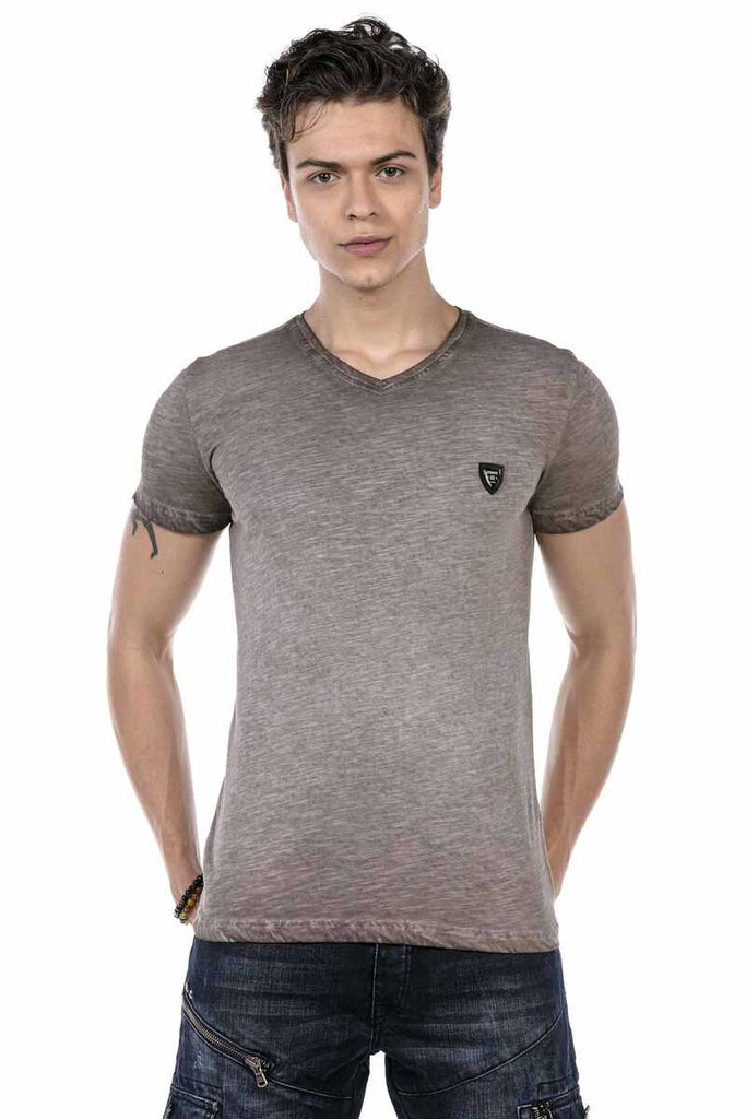 cipo & baxx CT647 Basic T-Shirt OILBLUE