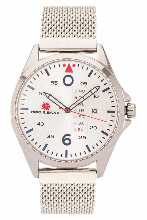 CZ109 Dial Silver Color Steel Men's Watch