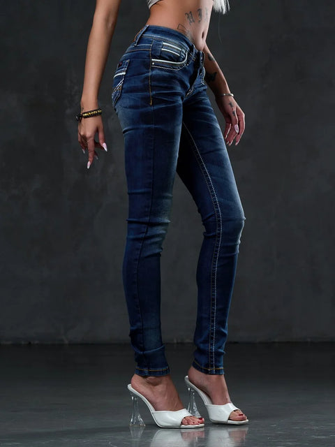 WD256 Women's Slim Fit Jean Trousers
