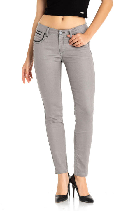 WD256A light gray ladies jeans