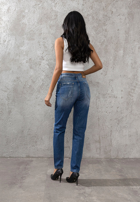 WD303 Women's High Waist Jean Pants