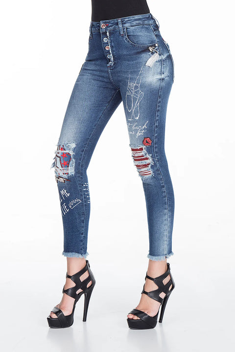 WD319 WOMEN'S JEANS