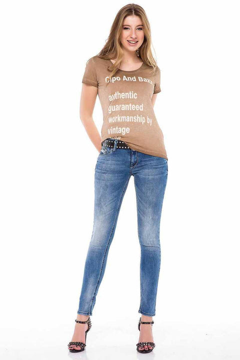 WD344 Women's Slim Fit Basic Jean